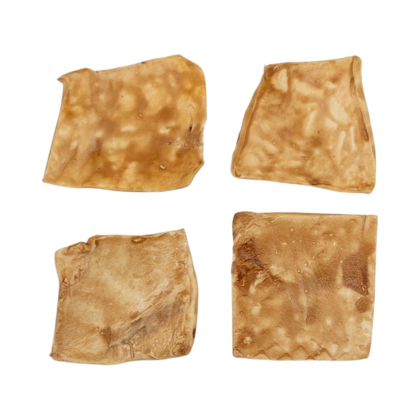 Beef Cheek Chips Dog Treats - Chicken Flavor Basted (4”x4”)