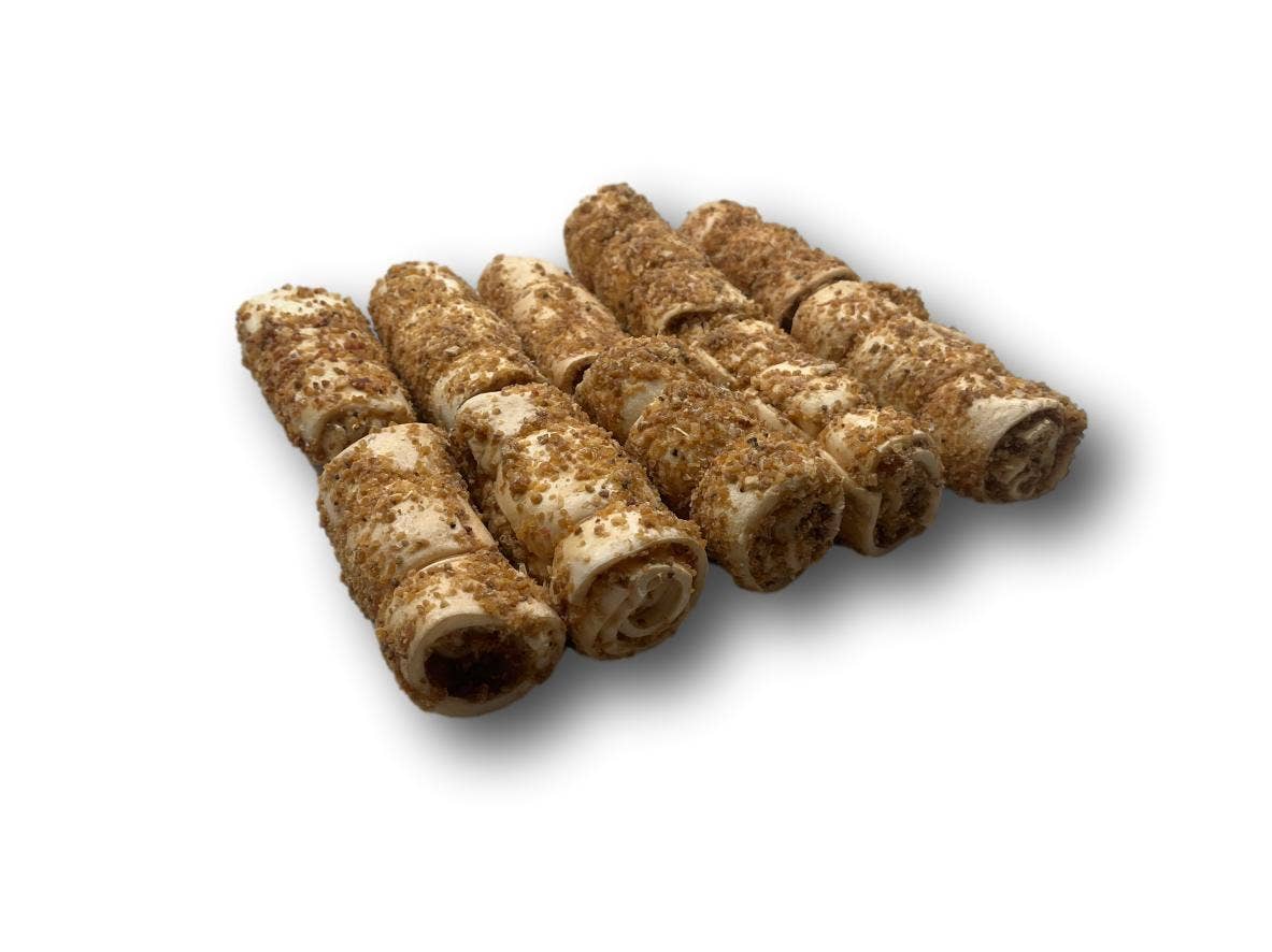 Beef Cheek Rolls 3" Bully Dusted Mini